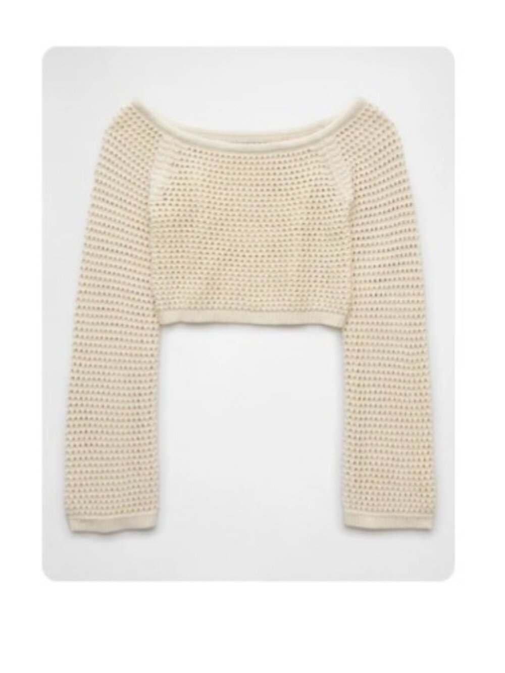 American Eagle cropped crochet top